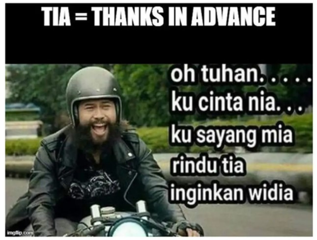 Yph Meme Kocak Soal Singkatan Gaul Terima Kasih Ini Bikin Cekikikan